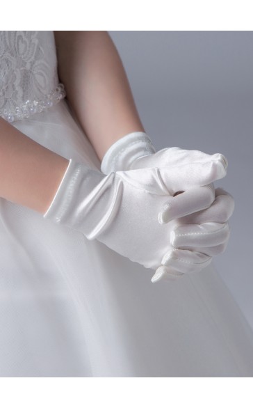 Satin Wrist Length Glove