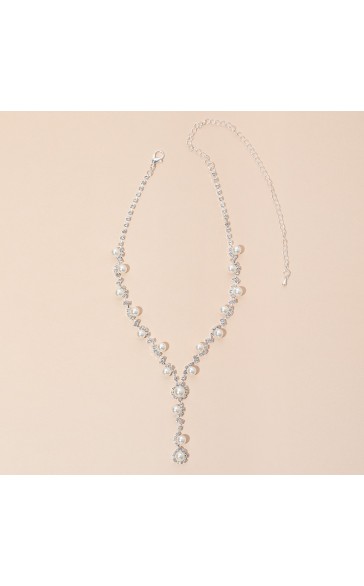 Ladies' Elegant Alloy With Irregular Rhinestone Jewelry Sets