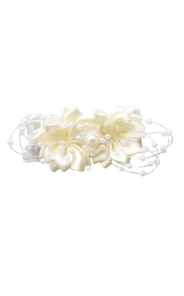 Free-Form Satin Wrist Corsage (Sold in a single piece) -