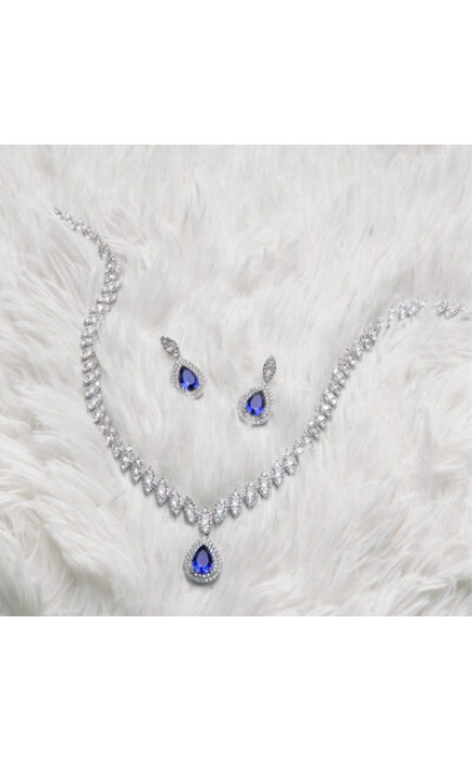 Ladies' Classic Alloy With Irregular Cubic Zirconia Jewelry Sets