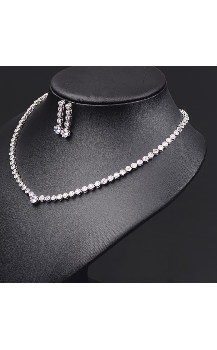 Ladies'/Couples' Elegant/Fashionable/Classic Alloy With Irregular Cubic Zirconia Jewelry Sets