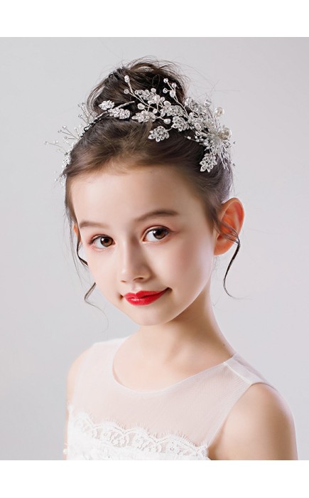 Flower Girl Alloy/Crystal Tiaras With Crystal/Beading/Sequin (Set of 2 pieces)