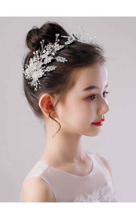 Flower Girl Alloy/Crystal Tiaras With Crystal/Beading/Sequin (Set of 2 pieces)