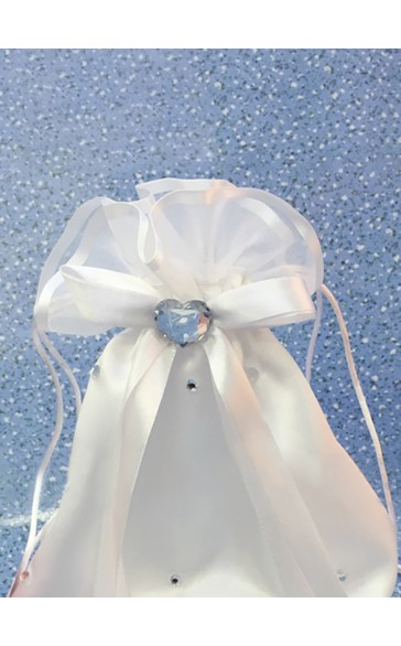 Flower Girl Satin/Polyester Handbag With Flower/Beading/Sequin/Ribbon