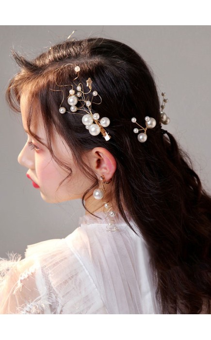 Flower Girl Alloy/Imitation Pearls Tiaras/Earrings With Imitation Pearls/Beading (Set of 7)