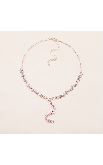 Elegant/Beautiful/Attractive Alloy With Round Rhinestone Necklaces/Fashion jewelry